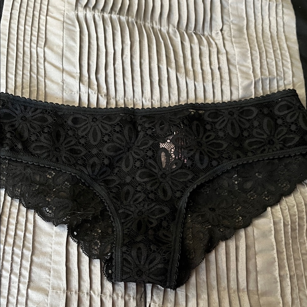 Victoria's Secret Black Lace Panties